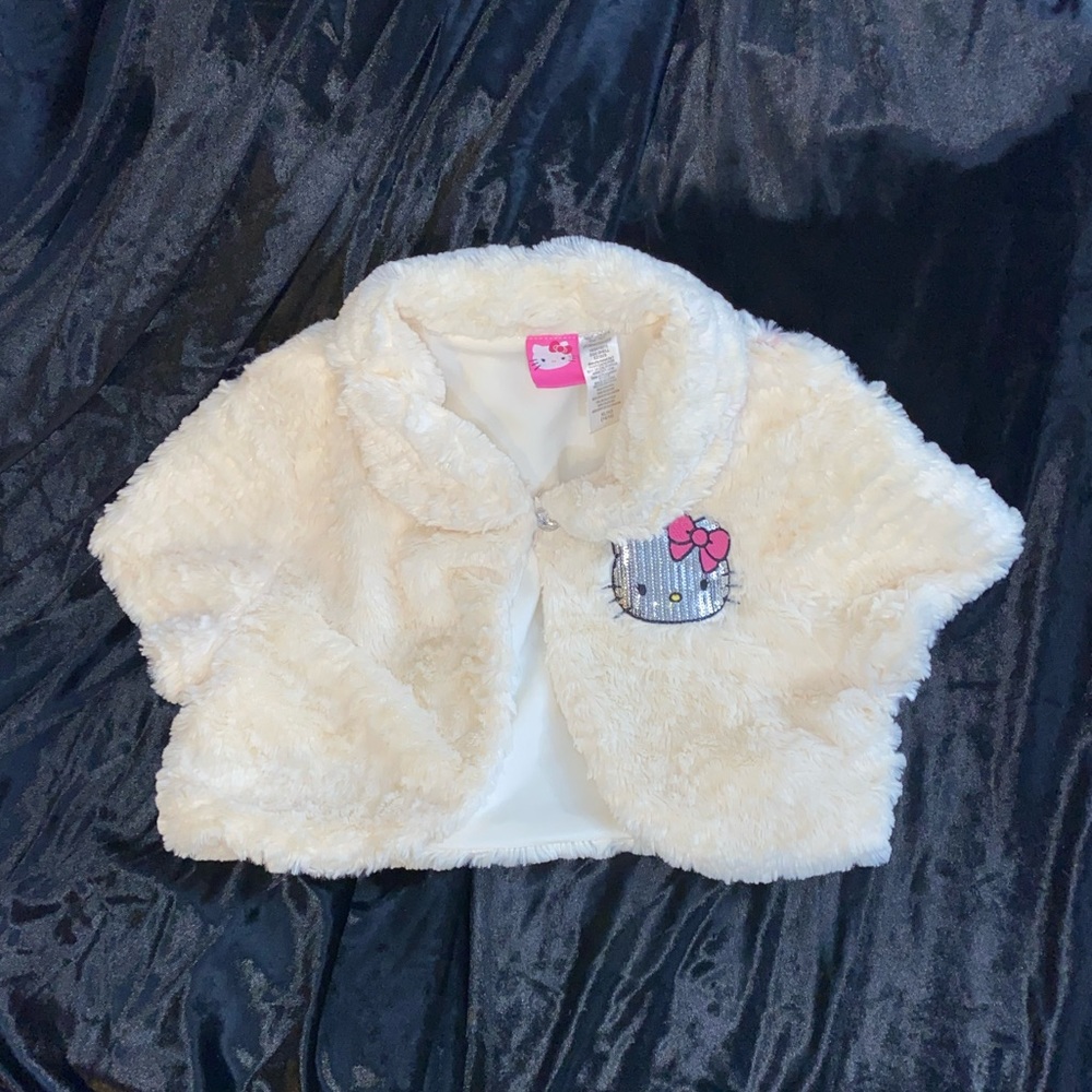 Hello Kitty fuzzy bolero